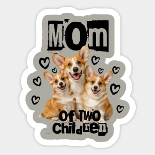 Mom Of Two Sticker